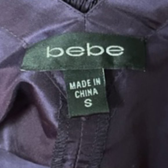Bebe Purple Silk Cocktail Dress Size Small - Picture 8 of 9